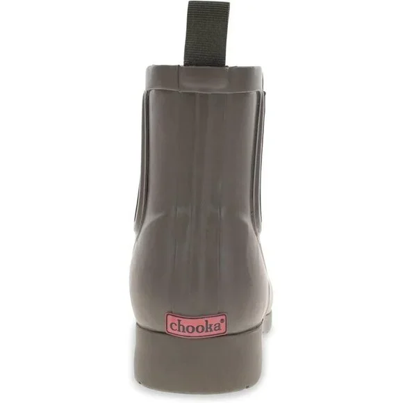 Women’s Olive Waterproof Chelsea Booties Plush Lined Slip-On Ankle Boots - Picture 3 of 13